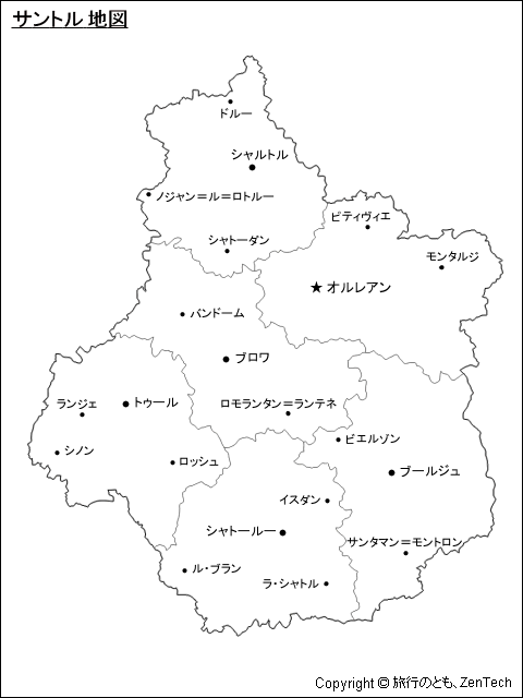 サントル地図