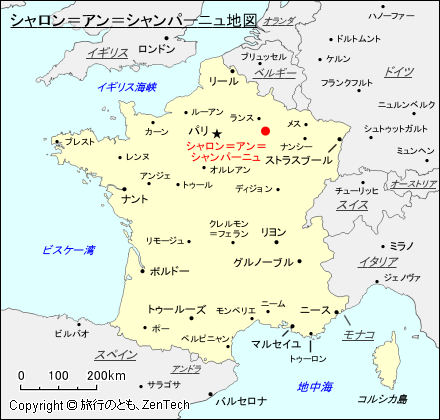 シャロン＝アン＝シャンパーニュ地図