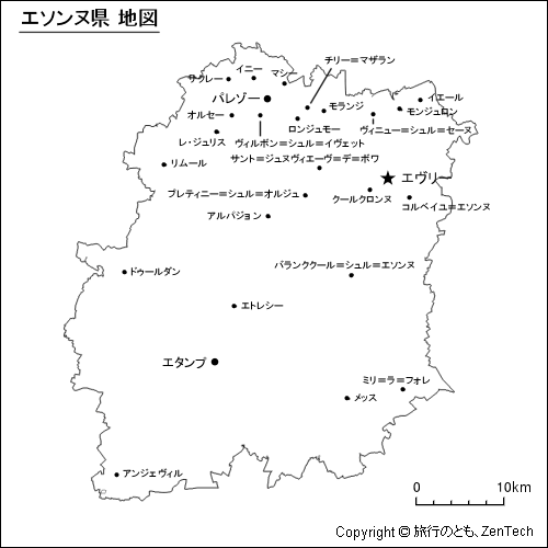 エソンヌ県 地図