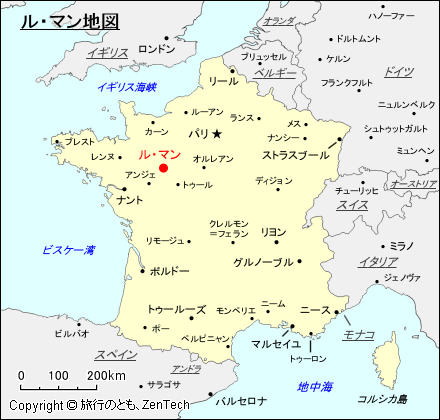 ル・マン地図