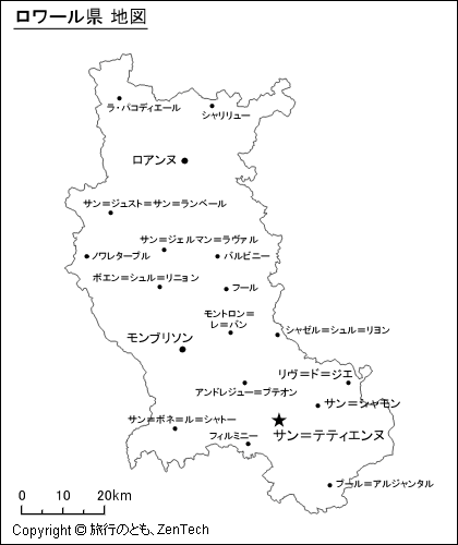 ロワール県 地図