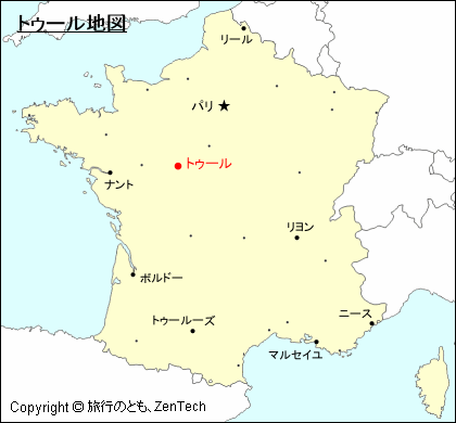 トゥール地図