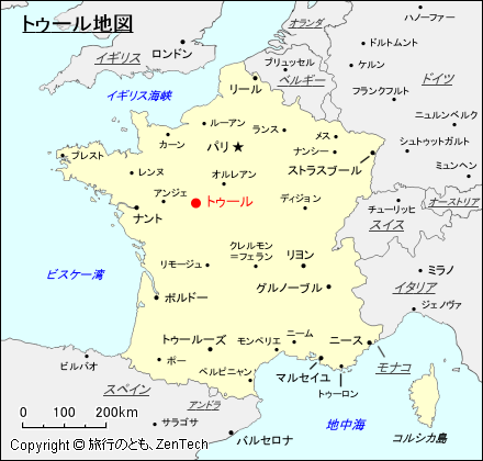 フランスにおけるトゥール地図