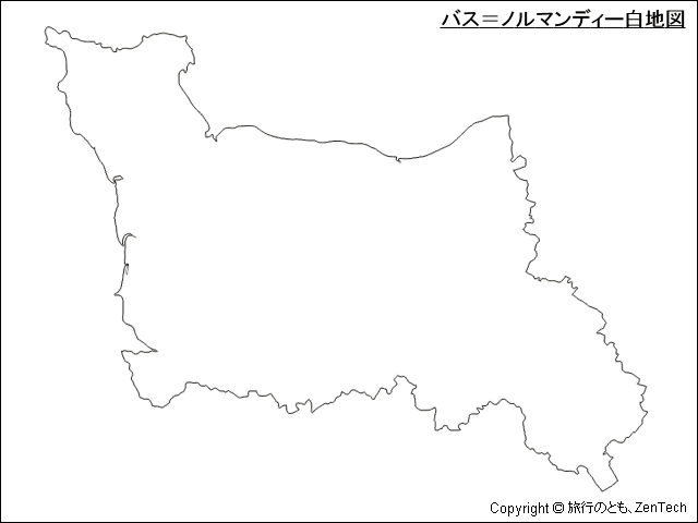 バス＝ノルマンディー白地図