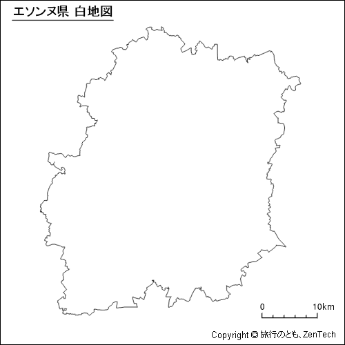 エソンヌ県 白地図