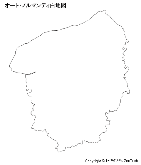 オート・ノルマンディ白地図