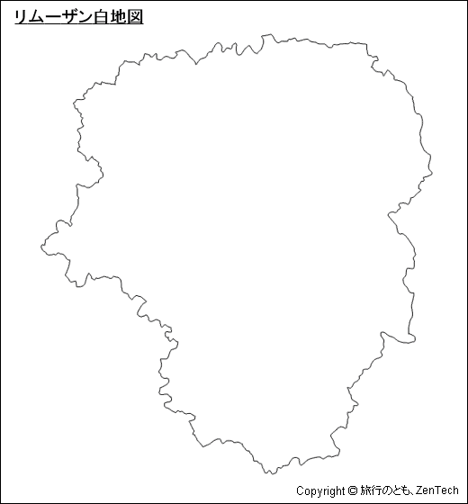 リムーザン白地図