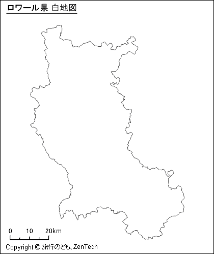 ロワール県 白地図