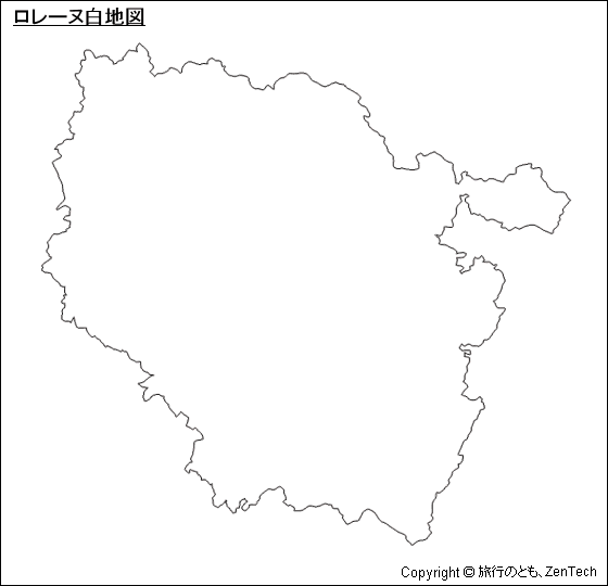 ロレーヌ白地図