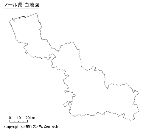 ノール県 白地図
