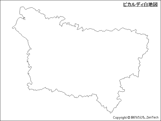 ピカルディ白地図