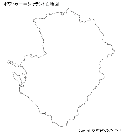 ポワトゥー＝シャラント白地図