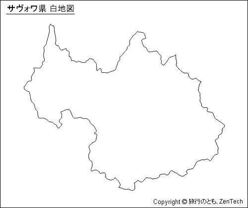 サヴォワ県 白地図