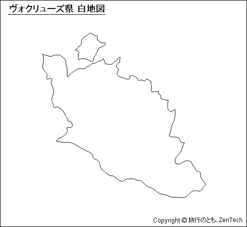 ヴォクリューズ県 白地図