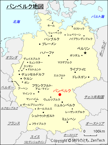 バンベルク地図