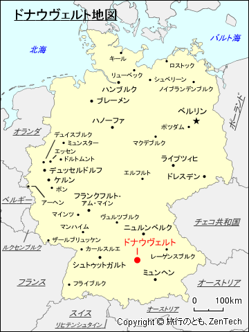 ドナウヴェルト地図