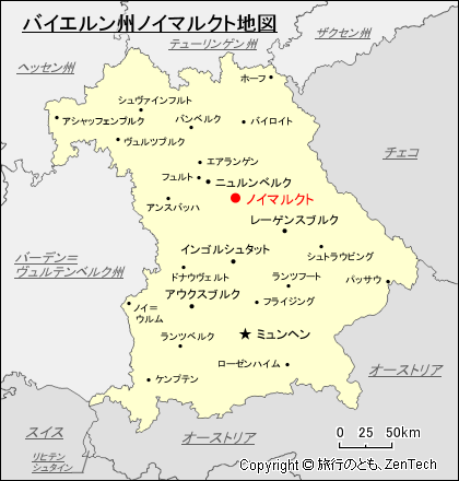 バイエルン州ノイマルクト地図