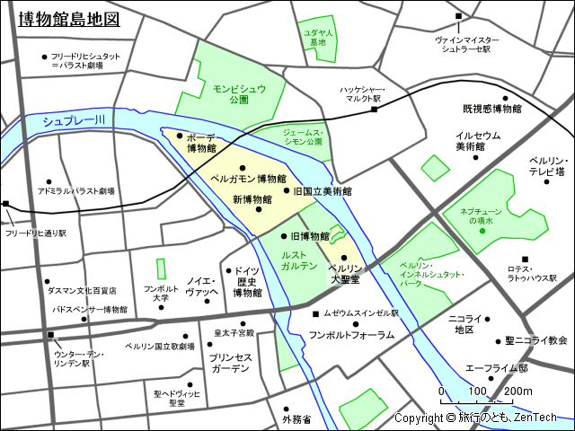 博物館島地図