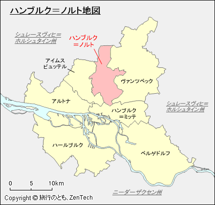 ハンブルク ハンブルク＝ノルト地図