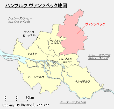 ハンブルク ヴァンツベック地図