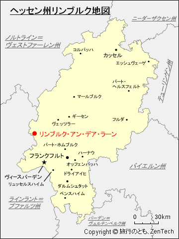 ヘッセン州リンブルク・アン・デア・ラーン地図