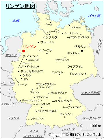 リンゲン地図