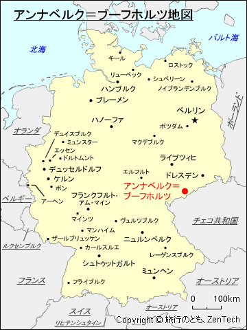 アンナベルク=ブーフホルツ地図