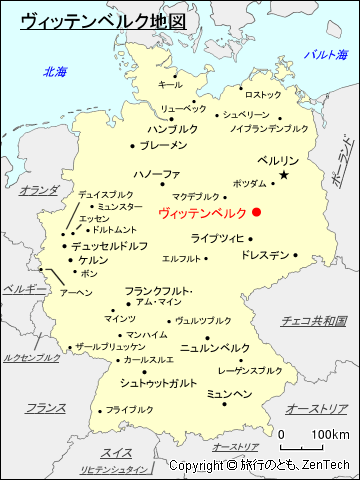 ヴィッテンベルク地図
