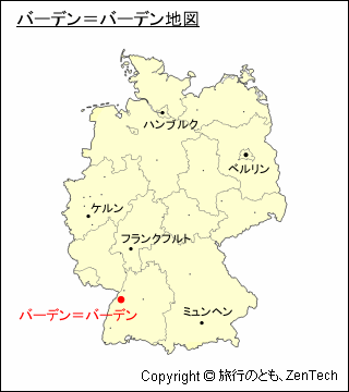 バーデン＝バーデン地図