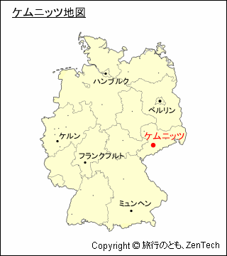 ケムニッツ地図