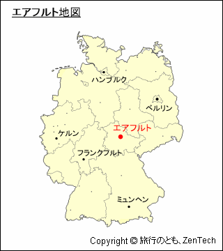 エアフルト地図