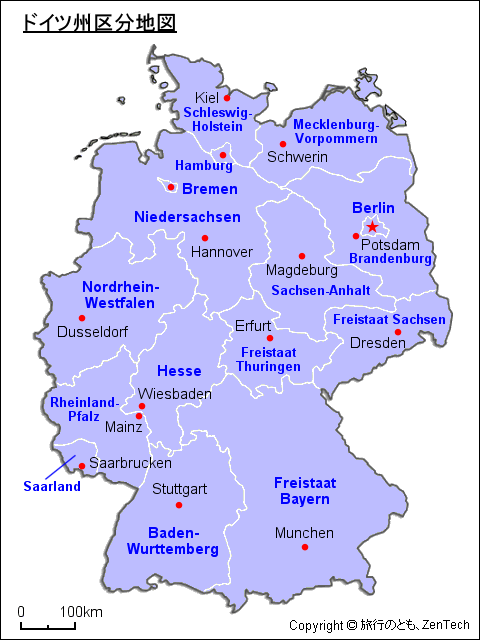 ドイツ州地図