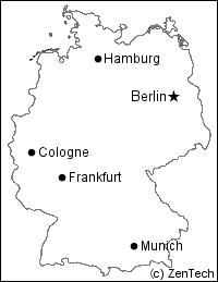 ドイツ白地図 旅行のとも Zentech