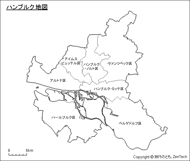 ハンブルク地図