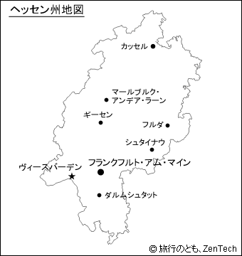 ヘッセン地図