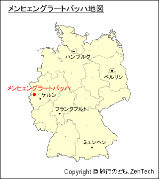 メンヒェングラートバッハ地図