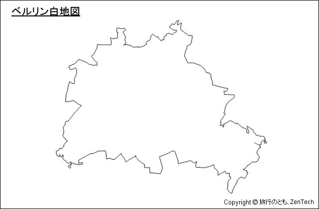 ベルリン白地図