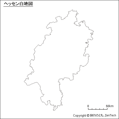 ヘッセン白地図