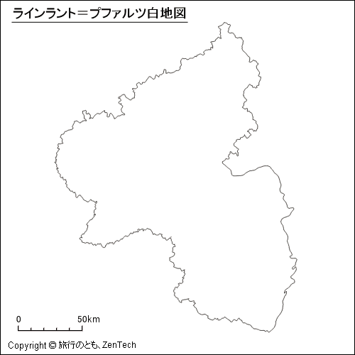 ラインラント＝プファルツ白地図