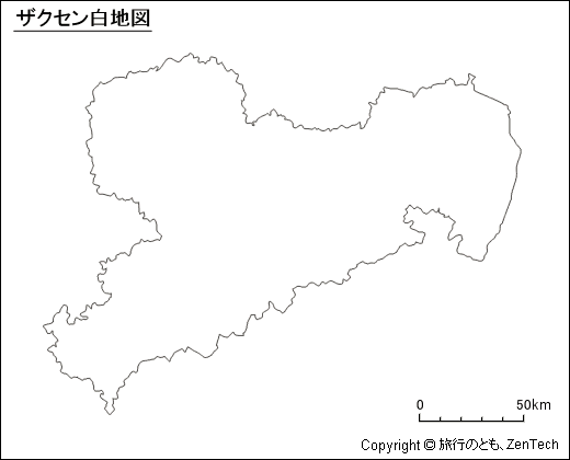 ザクセン白地図