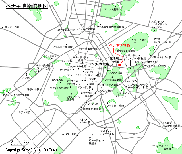 ベナキ博物館地図
