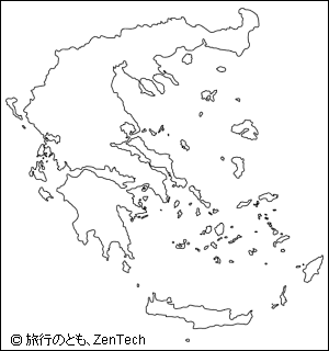 ギリシャ白地図