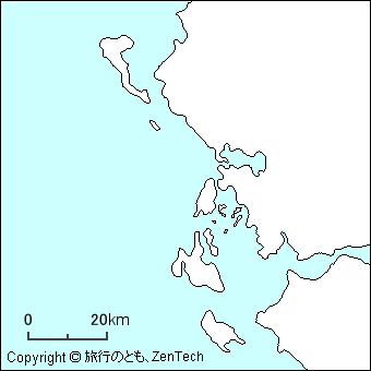 イオニア諸島白地図