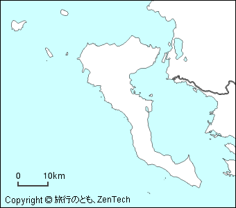 ケルキラ島白地図