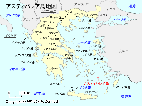 アスティパレア島地図