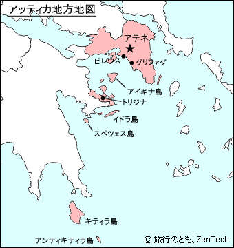 アッティカ地方地図