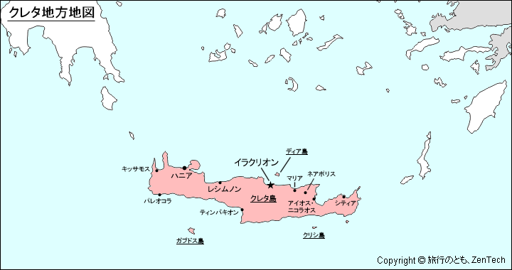 クレタ地方地図