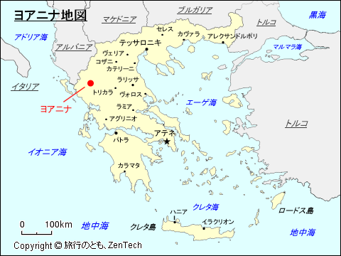 ヨアニナ地図