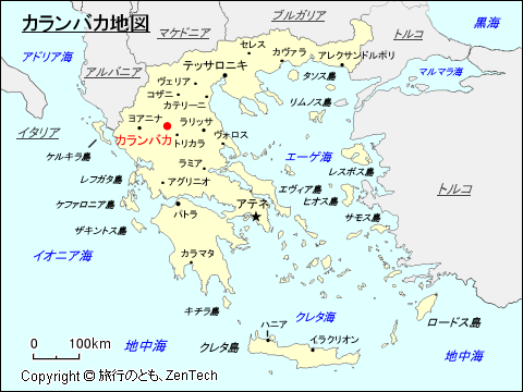 カランバカ地図