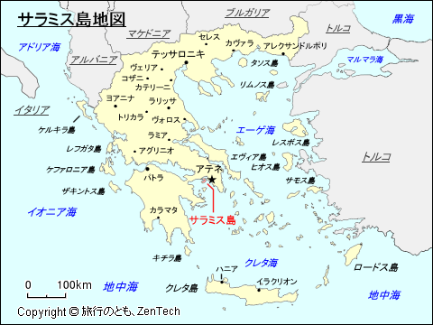 サラミス島地図